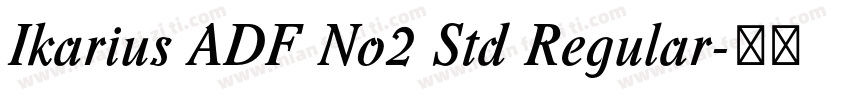 Ikarius ADF No2 Std Regular字体转换